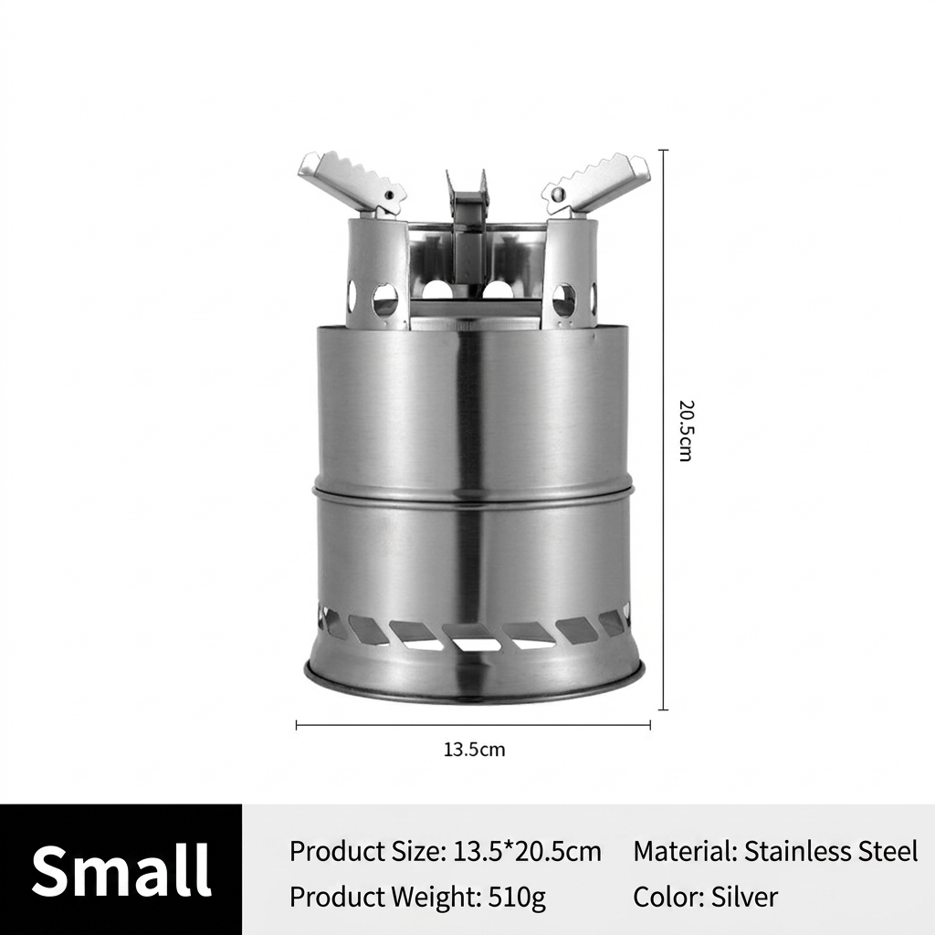 Round wood stove-small