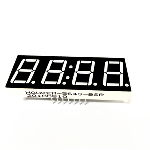 HOUKEM-5641-BW общий анод 12 штепселный 0,56 дюйма на 4 цифры по ценам от производителя белый ТТП ДРК led 7 в корпусе с двурядным расположением выходов для цифровой счетчик - Product Image 4