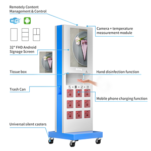 Ständer Affiliate-Programm Digital Signage Kiosk Hände desinfektion mittel Automatischer Seifensp ender Werbung Spieler - Product Image 3