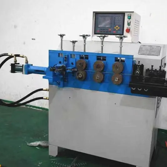 5mm diámetro del alambre 30-100mm máquina automática de fabricación de anillos en espiral de alambre de acero con máquina enderezadora