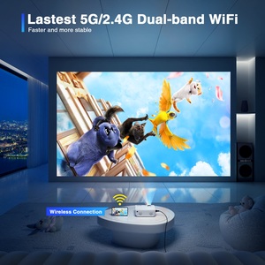 Portátil Mini 4K LED Pico Home Theater Beamer Projetores de Telefone Móvel para Apresentações WiFi Video Proyector Home Entertainment