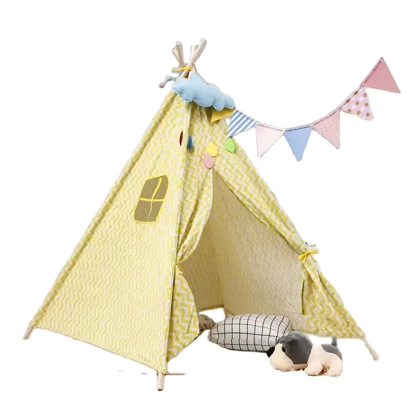 공장 독특한 디자인 큰 아이 잠자는 텐트 팝업 실내 인도 놀이 집 유아