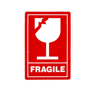Glass Design Fragile Stickers Thank You Shipping and Packing Warning Stickers Permanent <strong>Adhesive</strong> This Side <strong>up</strong> Shipping Packing - Product Image 1