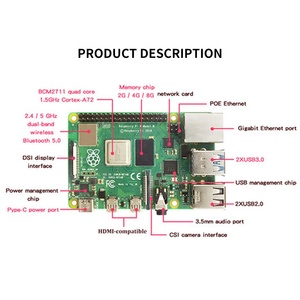 MCE Pi4 3b 4b RAM 2GB 4GB 8GB DDR Compute Raspberry Pi Pico Module 3 4 b Dual-band Wifi Blue-tooth 5.0 1.5Ghz Raspberry
