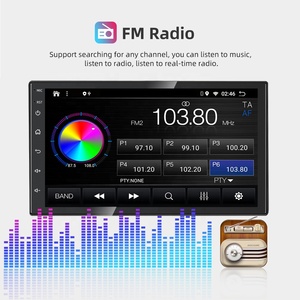 7168 1Din 7 pollici Android Auto per lettore DVD con WiFi autoradio GPS & BT portatile Video DSP & RGB funzioni - Product Image 2