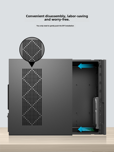 Custodia personalizzata per Computer per Gaming PC custodia in vetro temperato Mid Tower MATX da scrivania per PC con Display a temperatura LCD - Product Image 4