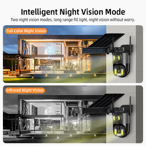 4G doppio obiettivo 6MP pannello solare CCTV telecamera di rete di sicurezza per la casa di sicurezza sensore di movimento luce con sensore di movimento - Product Image 5