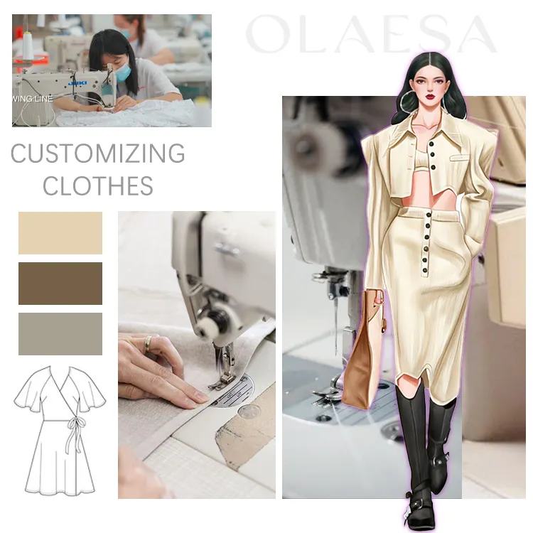 Chất lượng cao ropa tùy chỉnh sản xuất phụ nữ may mặc nhà máy giản dị Dresses Custom made quần áo/thực hiện để đặt hàng quần áo