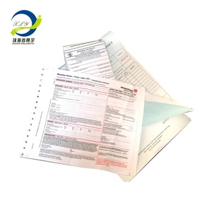 Fabricante 241x280mm 2 capas Papel de computadora sin carbón continuo NCR Hojas de papel de impresión Copias de formularios para factura - Product Image 1