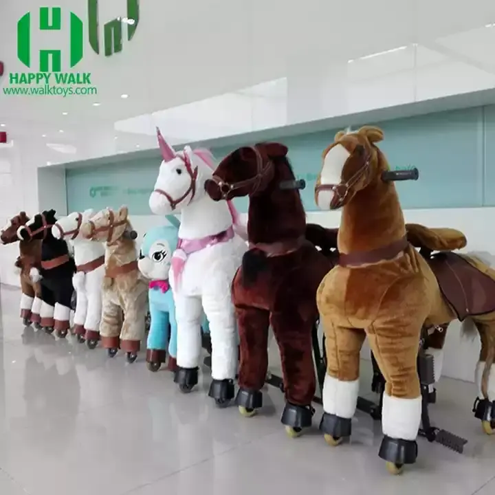 Happy Island CE commercio all'ingrosso pony cavallo giocattolo meccanico cavallo cavallo su ruote per il capretto