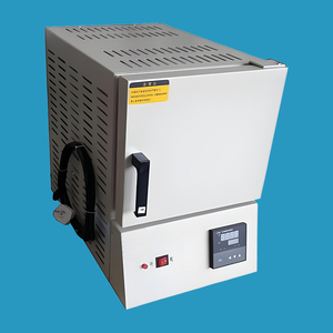 Horno de mufla con temperatura máxima de 1600 grados centígrados calentado por varillas de molibdeno de silicio