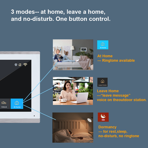 Tuya 10 pulgadas Wifi Intercom Monitor 1080P Video Phone Door Bell Detección de movimiento Grabación de video Pantalla grande Sistema de intercomunicación inteligente - Product Image 5