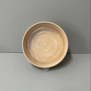 Kustom sekali pakai mengambil panas wadah makanan pemasok Kraft kemasan <span class=keywords><strong>Salad</strong></span> kertas mangkuk 16 oz kertas dengan tutup - Product Image 2