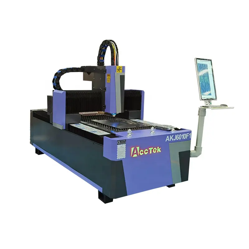 Máquina de corte por láser de fibra Cnc 1000W 2000W 3000W Robot de corte por láser Máquina de corte de chapa Mini cortadora láser de fibra Cnc