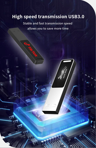 Flash llavero de metal memoria de disco U 3,0 computadora de oficina de gran capacidad 64GB unidad flash USB personalizada 128GB pendriver OEM/ODM - Product Image 5