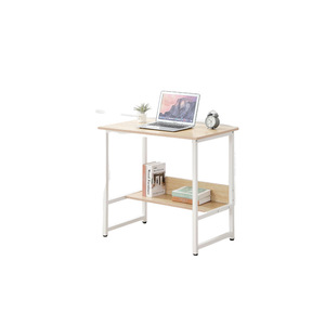 Escritorio de oficina moderno con marco blanco, estación de trabajo para ordenador, escritorio de oficina de fácil montaje, mesa de trabajo ejecutiva para ordenador moderno - Product Image 1