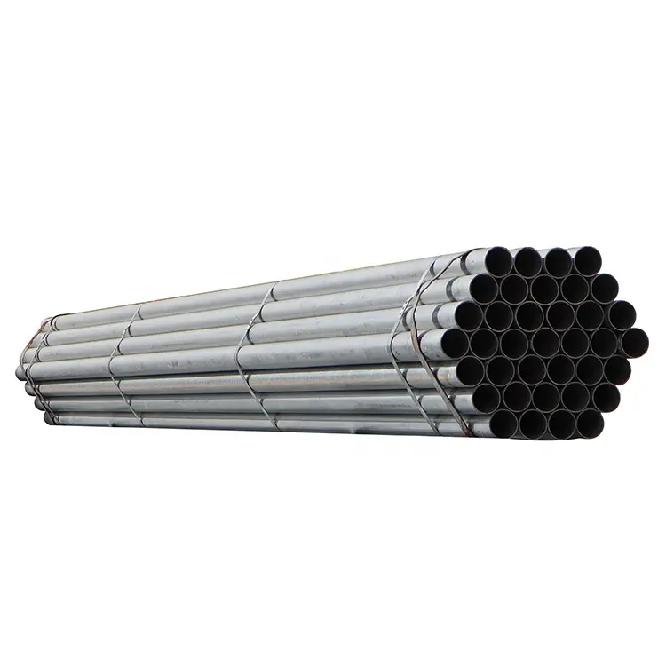 Programma 40 tubo di ferro tondo in acciaio zincato a caldo da 3 pollici e 4 pollici di alta qualità prezzo tubo in acciaio zincato da 20 piedi