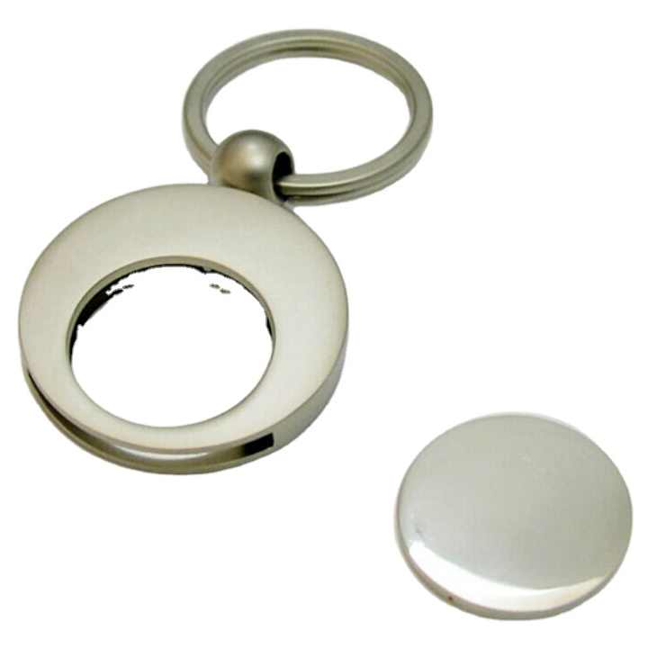 Detachable Coin Key Metal Trolley Coin KeyChain for Shopping