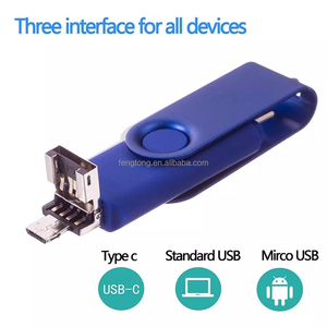 3 in 1 OTG USB แฟลชไดรฟ์3.0 3.1สำหรับแอนดรอยด์ชนิด C Type-C USB แฟลชดิสก์โลหะ pendirve 128GB 64GB โรงงาน - Product Image 2