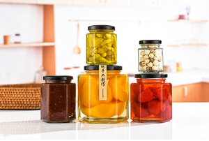 250ml 500ml Glass <strong>Jar</strong> Round Shape With Metal Cap Rust Proof Air Tight Multi-use Glass <strong>Jar</strong> for Wedding and Home Decorations - Product Image 6