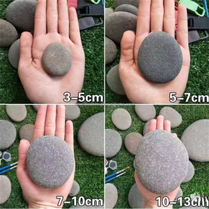 Các loại kích thước phẳng hình bầu dục hình dạng mịn đá cho bức tranh đã sẵn sàng để sử dụng nghệ thuật vải Nhà cung cấp từ Trung Quốc sơn sỏi - Product Image 2