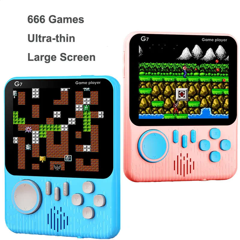 Mini cep el Video oyunu oynatıcı ile 666 oyunlar taşınabilir oyun konsolu klasik oyun oyuncu çocuk hediyeler
