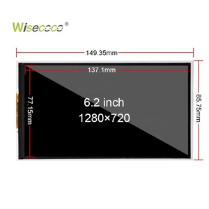 控制器板Mipi Dsi接口液晶显示器6.2 "1280*720 Ips 6.2英寸液晶模块薄膜晶体管屏幕面板 - Product Image 2
