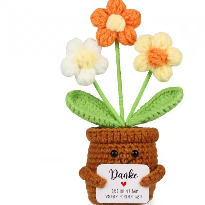 3 plantes en pot bouffantes