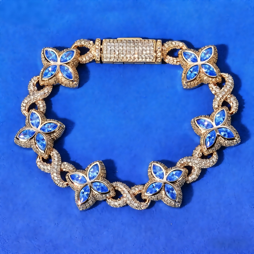 Diamant bleu doré