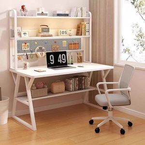 Modern Desktop <strong>computer</strong> desk home with bookshelf Temporary Office Desk <strong>Notebook</strong> Desktop Simple Home Office Desk - Product Image 5