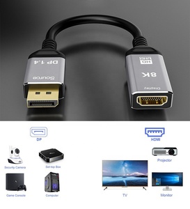 Factory 8K DP <strong>Displayport</strong> Display Port to <strong>HDMI</strong> 2.1 Converter Adapter Cable DP <strong>Displayport</strong> Display Port <strong>HDMI</strong> 2.1 Kabel Adapter - Product Image 4