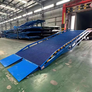 Nivelador de muelle de rampa hidráulica para camiones, capacidad de 6 toneladas a 20 toneladas, puente de embarque y plataforma de contenedores para carga y descarga