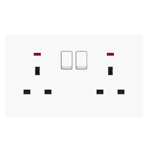Uk <strong>Socket</strong> Normal Universal <strong>Multi</strong> <strong>Function</strong> Wall Power Switched <strong>3</strong> Pin 13 Amp Double <strong>Socket</strong> - Product Image 1
