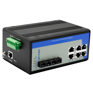 UOTEK Conmutador Ethernet rápido administrado por red de 6 puertos Carril DIN personalizado 2 fibras 100M Puerto RJ45 de modo único UT-62208F-6T2SC-MNF - Product Image 3