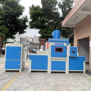 Sandblaster automatico di tipo trasportatore controllato PLC programmabile per la movimentazione di pezzi Multi-Size motore Motor Gear Core - Product Image 3