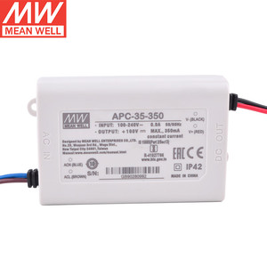 MEAN WELL APC-35-350 35Wスイッチング電源28-100VDC出力IP42短絡/過電圧保護LEDアプリケーション