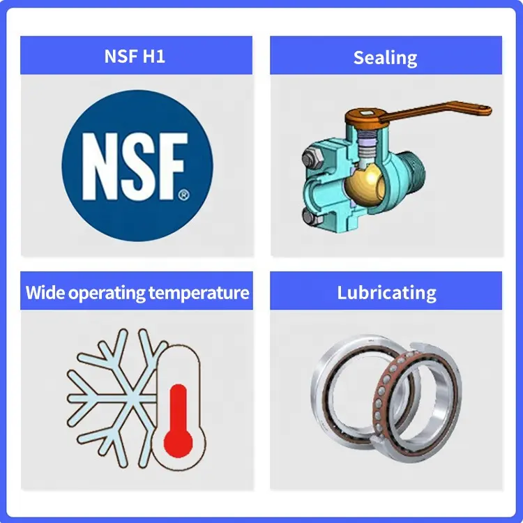 Vnovo NSF H1 PTFE Silikon Schmier mittel fett in Lebensmittel qualität für medizinische Maschinen O-Ringe Wasserdichte Dichtung schmierung