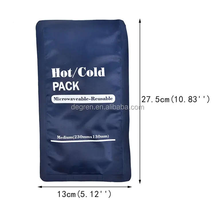 Sac de glace réutilisable de premiers soins en gros d'usine Pack de gel chaud et froid pour le soulagement de la douleur Pack de gel chaud et froid