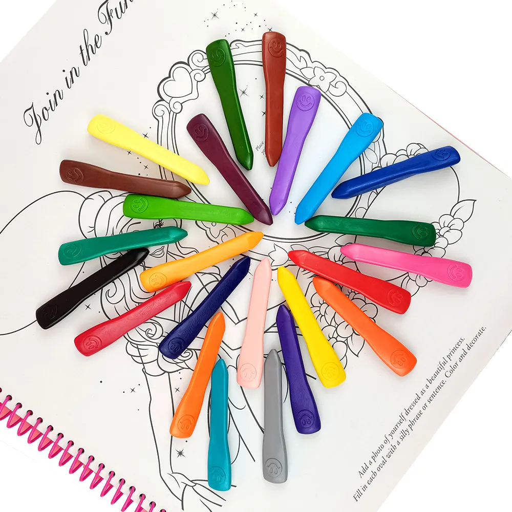 아티스트 전문 드로잉 왁스 크레용 어린이 크레용 유아 제품 24 색 어린이 오일 파스텔 페인팅 펜