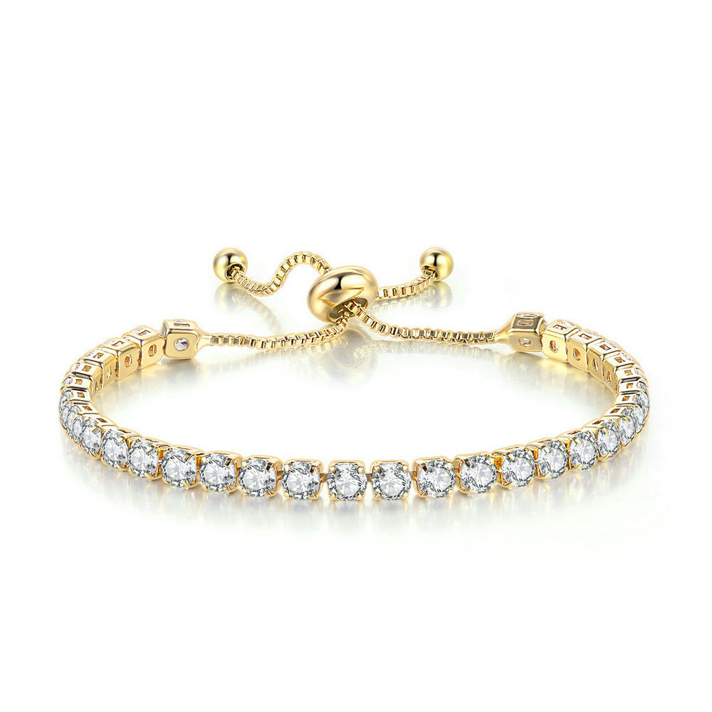 Zircone bianco (oro 18 carati)