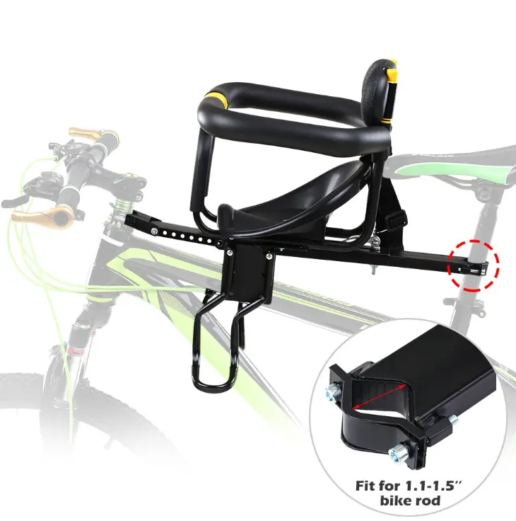 Neuer sicherer stabiler Kindersitz-Mountainbike-Rahmen Schnellverschluss-MTB-Fahrrads tuhl für Kinder sattel vorne