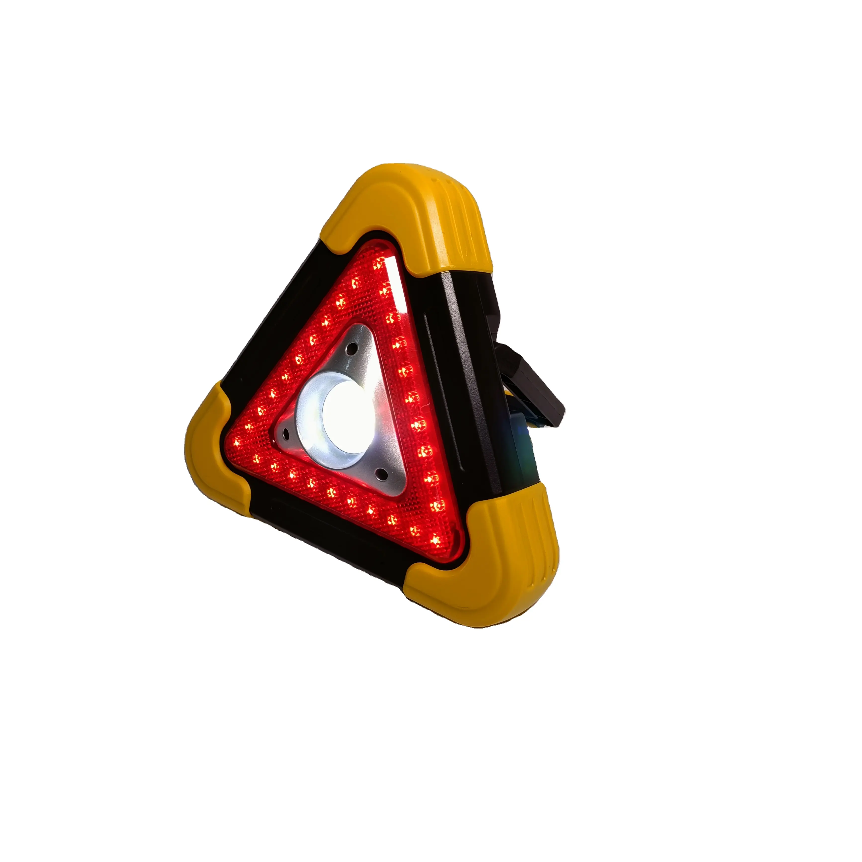 LED 삼각형 경고등 교통 경고 삼각형 안전 빛 길가 번쩍이는 빛 USB 위탁을 가진 옥수수 속 비상등