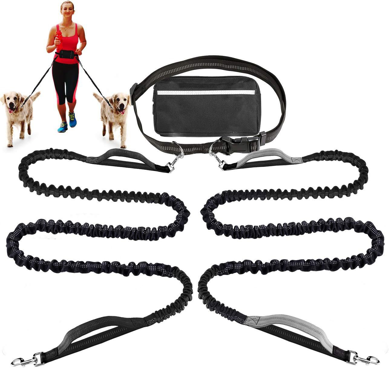 Gray Dual-Leash