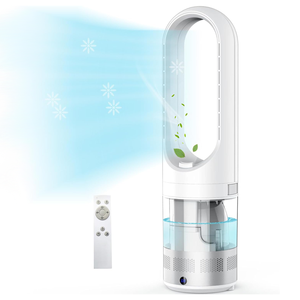 พัดลมดูดความชื้นแบบทูอิน1แบบตั้งพื้นแบบไร้ใบมีตัวจับเวลา9ชั่วโมง - Product Image 1