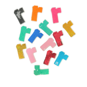 Kết Hợp Màu Sắc Long Lanh Sequined Vịt Con Chó Sao Thêu Sắt Trên Các Bản Vá Lỗi Sequins Sao Đính Cho Quần Áo May Mặc - Product Image 5