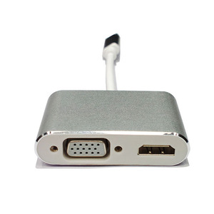 Adaptador de conversión USB tipo C a HDMl VGA Video plateado 4K - Product Image 4