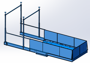 Plataforma elevadora retráctil de carga conveniente para plataformas de trabajo - Product Image 2