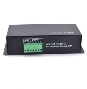 Светодиодный диммер 3CH 8A, передача сигнала DMX на PWM 12 В 24 В RGB DMX512 декодер светодиодный контроллер
