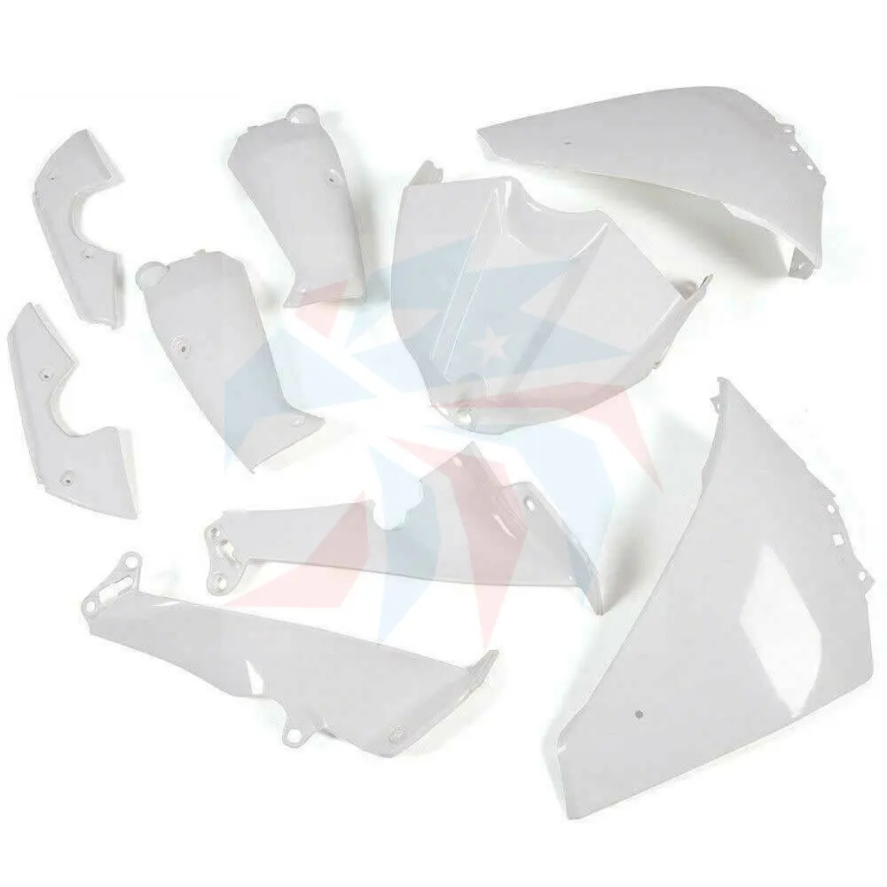 Carenados completos de plástico para motocicleta, kit de carenado completo blanco, para Yamaha, 09, 10, 11, ABS, inyección