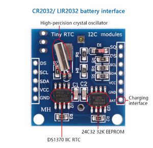 EParthub minik RTC I2C modülü 24C32 bellek DS1307 saat saat modülü